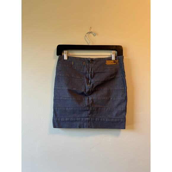 Volcom Medium Wash Mini Denim Skirt - Picture 4 of 4